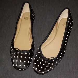 Ann Taylor polka dot flats